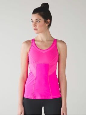 Lululemon Strap It Like It’s Hot Tank, in Raspberry Glo Light, size 8